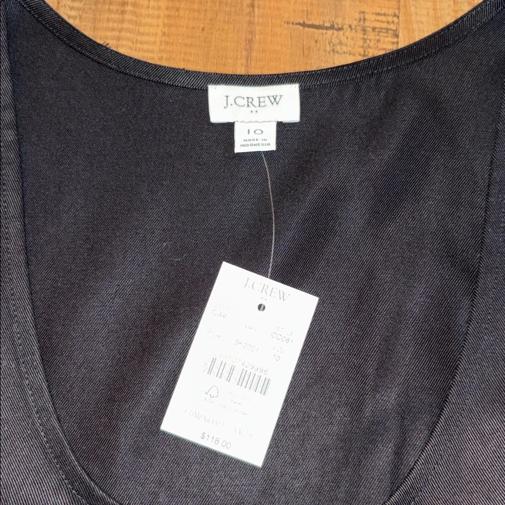 J. Crew Black Sleeveless Maxi Dress new with tags size 10